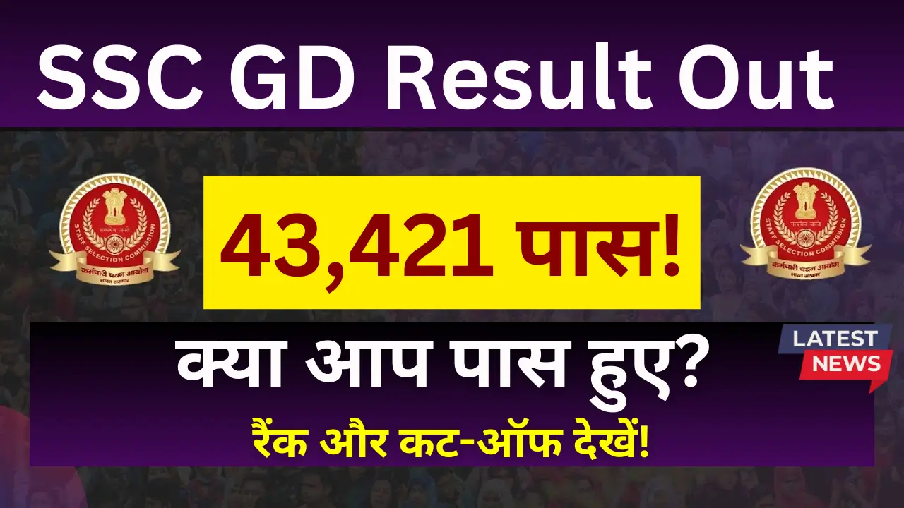 SSC GD 2024 रिजल्ट चेक करें