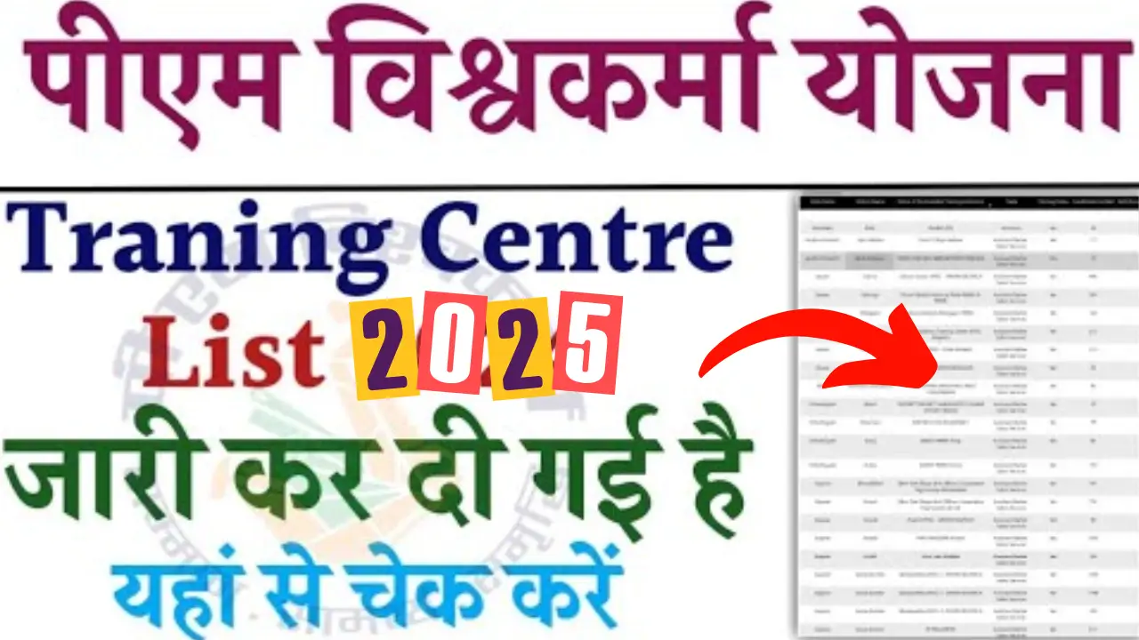 PM Vishwakarma Training Centre List