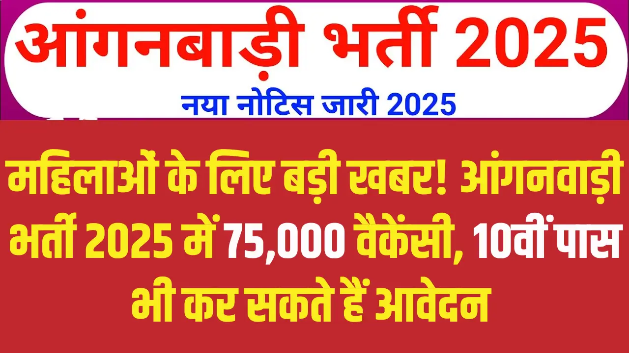 Anganwadi recruitment 2025