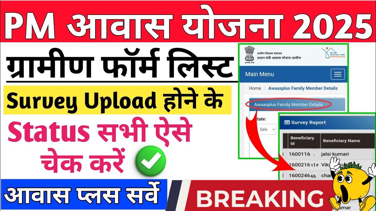 PM Awas Yojana form list 2025