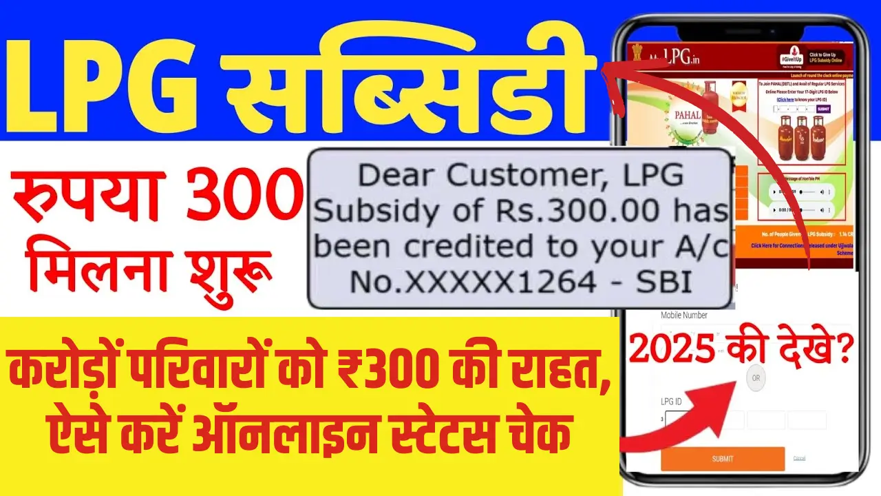 LPG Gas Subsidy Payment