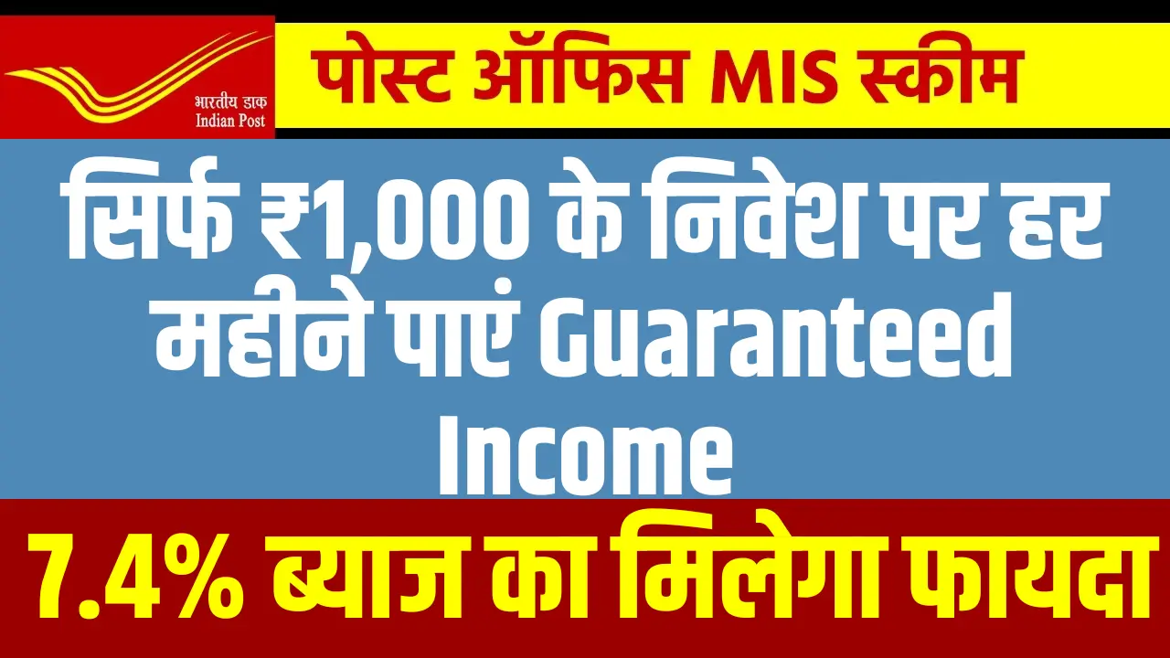 Post Office MIS Scheme 2025